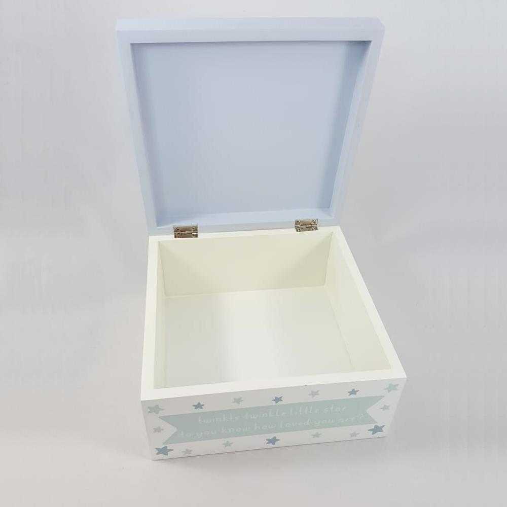 Baby Boy Keepsake Box Blue Lily Grace Keepsakes