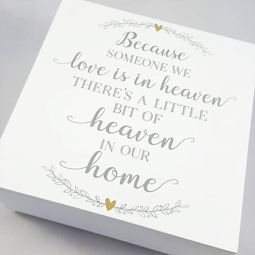 Memory Box Heaven in our home Lily Grace Keepsakes