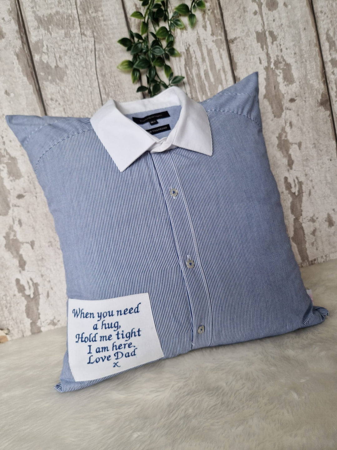dress shirt memory pillow Special 18 Inch Custom Memory Pillow Made From Loved One's Clothing