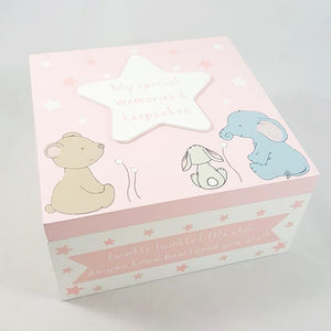 Baby Girl Keepsake Box