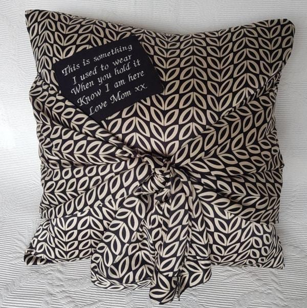 Gift Memory Tie Pillow Memory Cushion Tied Knot Design Lily Grace